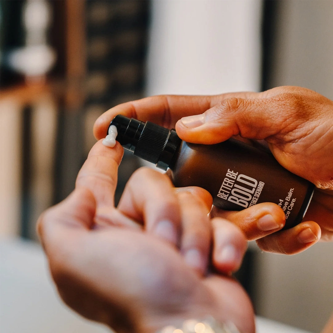 After Shave Bald Men Kale mannen