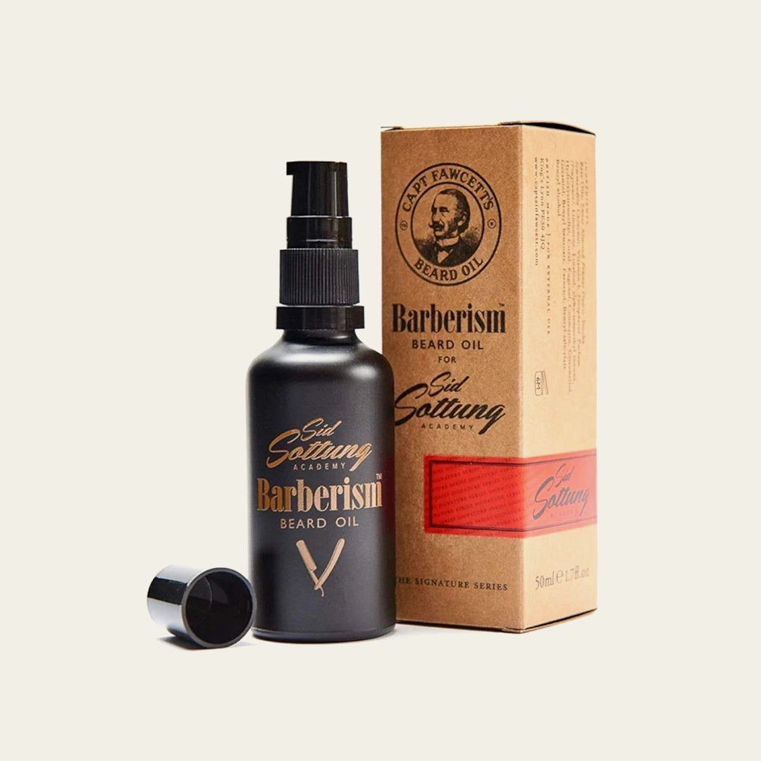 Captain Fawcett Beard Oil Barberism