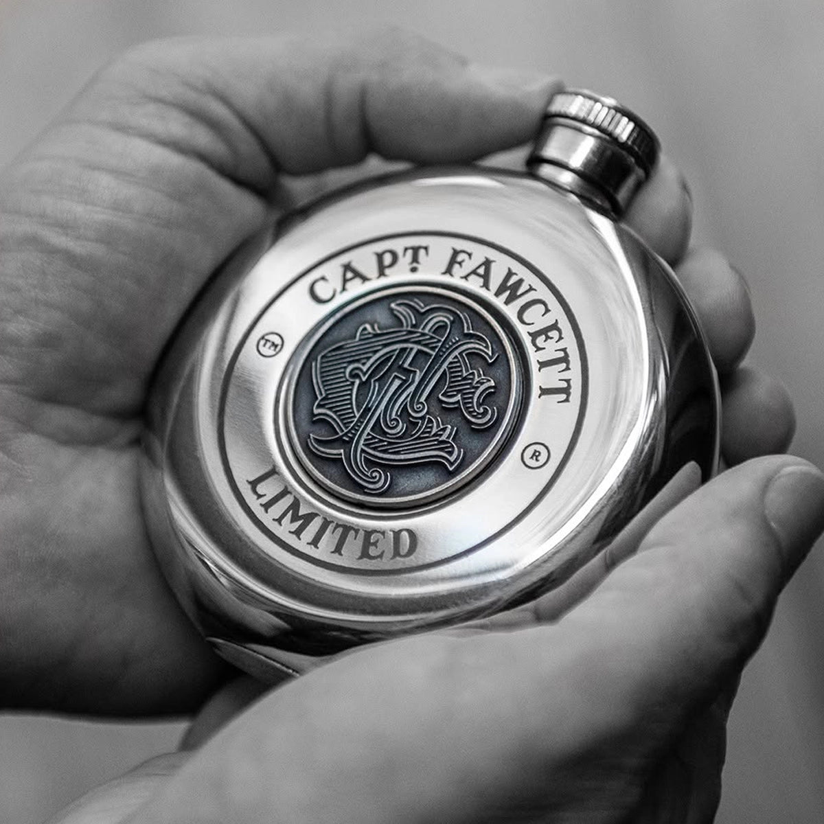 Captain Fawcett Limited Edition Stainless Steel Heupfles