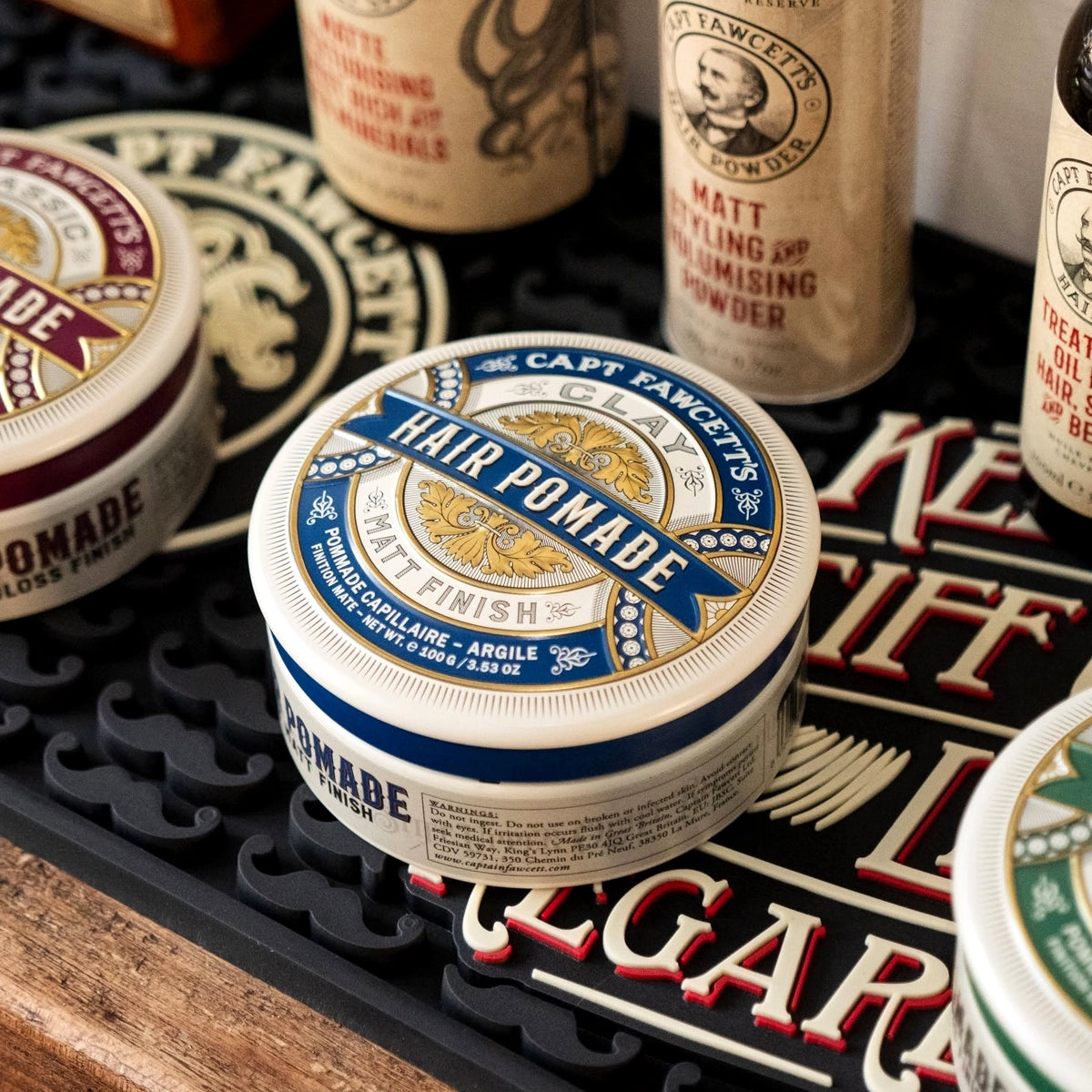 Captain Fawcett Matt Clay Pomade Blue