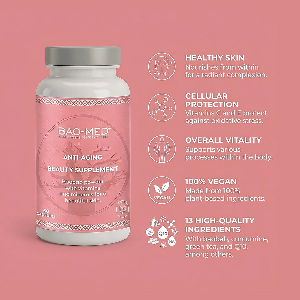 Mediceuticals Bao-Med Anti-Aging supplement benefits