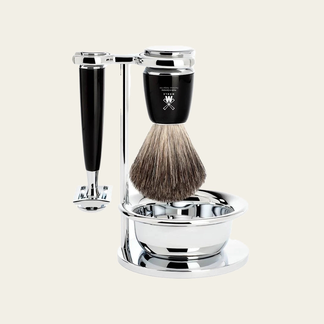 Mühle Scheerset Rytmo 4-delig - Zwart