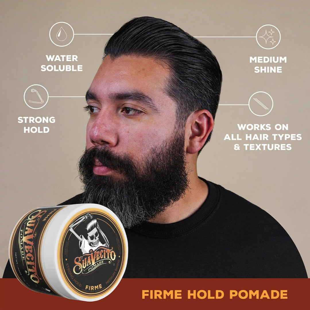 Suavecito Firme Hold Pomade Result